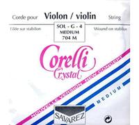 Corelli Strings For Violin Crystal A Nylon/Aluminium wound; Medium