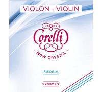 Corelli Violin strings Crystal G Stabilon-Nylon/Silver wound 1/2 2704M