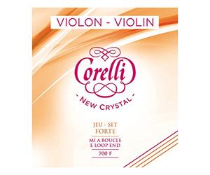 Corelli Violin strings Crystal set with loop end Forte 700F