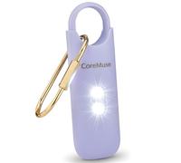 CoreMuse Personal Security Alarm for Women - 130dB Siren with Dual LED Strobe Flashlight, Self Defense Keychain, Micro USB Charging - Ideal Stocking Filler Gifts