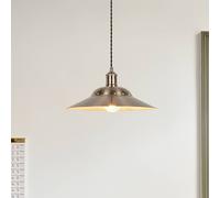 COREP Louise pendant light, aluminium finish, Ø 38 cm, metal