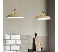 COREP Thelma pendant light, ivory, Ø 38 cm, metal
