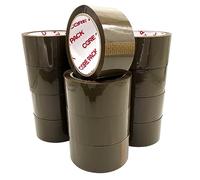 CorePack Strong Packaging Tape | 48MM x 66M | Secure and Sticky Packing Tape Suitable for a Heavy Duty Seal on Shipping Parcels & Boxes (Brown, 12 Pack)