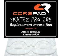 Corepad Replacement Mouse Feet for Attack Shark X3, Kysona M600, Kysona Aztec - PTFE Pad for Smooth Sliding - 28.5 x 16.5 cm
