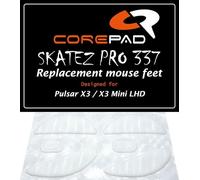 Corepad Skatez PRO 337 Replacement Mouse Feet Compatible with Pulsar X3 & Pulsar X3 Mini - Size 1 & 2 - LHD Left Hand Handed - Wireless