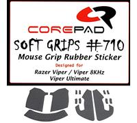 Corepad Soft Grips - Self-Adhesive Pre-Cut Non-Slip Stickers for PC Gaming Mice (Black, Razer Viper/Viper 8KHz / Viper Ultimate)
