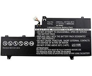 CoreParts Laptop Battery for HP 57Wh Li-Pol 11.55V 4900mAh, MICROBATTERY (57Wh Li-Pol 11.55V 4900mAh Black, 1GY29PA, 1GY30PA, 1GY31PA, EliteBook x360 1030 G2 EliteBook x360 1030 G2)
