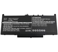 CoreParts MBXDE-BA0127 Replacement Laptop Battery for Dell Latitude 12 E7270 / E7470, 7.6V 7200mAh Li-Pol, Black