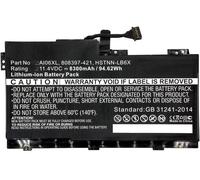 MicroBattery MBXHP-BA0074 Replacement Notebook Battery - Component for Laptop (HP, ZBook 17 G3, ZBook 17 G3 M9L94AV, ZBook 17 G3 T7V61ET, ZBook 17 G3 T7V62E.)