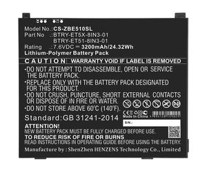 CoreParts MBXTAB-BA147 Battery for Zebra Tablet