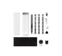 CoreParts Rechargeable Electric Precision Screwdriver with Flashlight, 0.2Nm, 56 Bits - Silver
