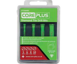 Coreplus 4 Piece Diamond Tile Drill Bit Set