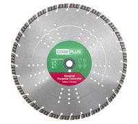 CorePlus Concrete Diamond Blade 450mm x 25mm Bore for General Purpose Cutting, EN 13236 Quality Standard