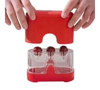 Corer for cherries, kitchen helper, fruit corer with press function, cherry stone remover for the household - for hobby chefs, restaurants, bakeries, families, meal prep, home