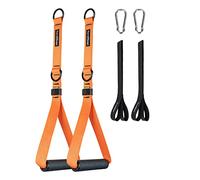 CoreSlings Cable Machine Handles with Finger Straps for gripping Forearm Strength Training, Workout Handles Cable attachments for Gym, Resistance Bands Handles.