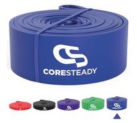 Coresteady Pull Up Bands & Resistance Bands - Rubber Heavy Duty Elastic Loop Band for Men & Women - Build Fit Power & Muscle - Training, Fitness Assist Pull Ups & Gym Exercise - Blue, 30-80kg