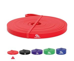 Coresteady Pull Up Bands & Resistance Bands - Rubber Heavy Duty Elastic Loop Band for Men & Women - Build Fit Power & Muscle - Training, Fitness Assist Pull Ups & Gym Exercise - Red, 7-15kg