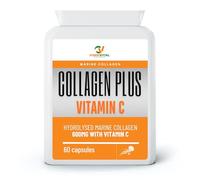 CoreVital Balance Marine Collagen Plus Vitamin C, 1200mg Hydrolysed Collagen with Vitamin C, 60 Capsules, Skin Health Support