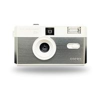 Corex Half Frame Reusable 35mm Camera CH1, Built in Flash and Compatible with 35mm Color Negative or B&W Film (Film and Battery NOT Included) Limited Edition Free Blue and Yellow Filters