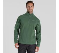 Crag hoppers Men's Corey VI Half Zip Fleece Lightweight Insulating Top, Mangrove Green, XL