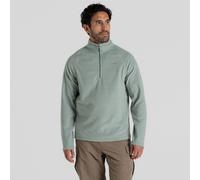 Crag hoppers Men's Corey VI Half Zip Fleece Lightweight Insulating Top, Soft Sage, L