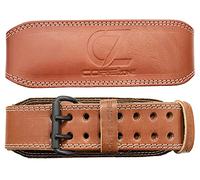 COREZONE Genuine Leather 4" Weight Lifting Belt for Men and Woman Gym Weight Belt Lumbar Back Support Powerlifting Weightlifting Heavy Duty Workout Strength Training Equipment (X-Large)