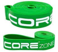 COREZONE Resistance Band - Strong Green | Home Gym Exercise Workout Bands for Butt, Leg, Glute, Yoga, Pilates, CrossFit, Fitness, Physical Therapy | Multicoloured Resistance Bands for Men & Women