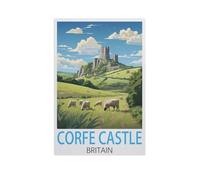 Corfe Castle Britain,Jigsaws Puzzles 1000 Pieces Teens Kids Jigsaw Entertainment Toys Brain Challenge Puzzle(50x70cm)-AK94