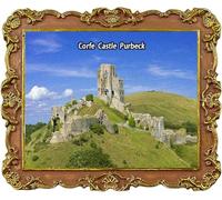 Corfe Castle Purbeck UK Travel Souvenir Fridge Magnet City Attractions Refrigerator Magnet