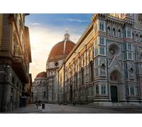 CORFOTO 1.5x1.2m Italy Backdrop Florence Cathedral Photo Background Italian Landmark Building City Photography Background Travel Vacation Wedding Birthday Tourist Photoshoot