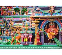 CORFOTO 1.5x1m Hindu Temple Statues Backdrop Indian Religious Figures Statue Photography Background Traditional Architecture Indian Religious Photoshoot Studio Props