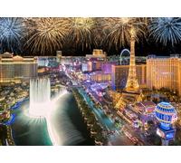 CORFOTO 1.5x1m Las Vegas Night Landscape Backdrop Independence Day Firework Scene Photography Background Birthday Party Decoration Studio Props