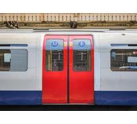 CORFOTO 1.5x1m London Underground Train Carriage Backdrop City Subway Car Background Subway Theme Party Decorations London Themed Portrait Photo Props