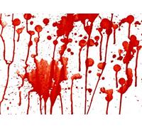 CORFOTO 1.5x1m Red Blood Dripping Backdrop Murder Crime Horror Halloween Photography Background Blood Splatter Crime Scene Background Halloween Themed Party Decorations Props