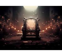 CORFOTO 1.8x1.2m Broken Thrones of the kingdom Photo Backdrop Halloween Role-Playing Photography Background Dilapidated Royal Palace Backdrops Party Decor Photoshoot Props