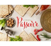 CORFOTO 2.1x1.5m Passover Backdrop Jewish Passover Holiday Photography Background Matzah Symbols for Indoor Home Party Dining Room Pesach Celebration Decor