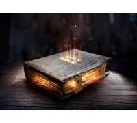 CORFOTO 2.1x1.5m Shining Holy Bible Background Bible Backdrop Resurrection of Jesus Easter Backdrop Christian Church Sanctuary Banner Christian Belief Easter Photo Prop