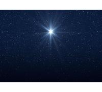 CORFOTO 2.5x1.8m Bright Star Backdrop Starry Night Nativity of Bethlehem Photography Background Christmas Star Blue Stars Sky Religious Christian Church Decor Photo Props