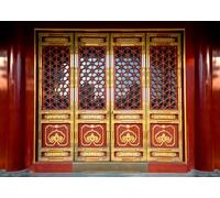 CORFOTO 2.5x1.8m Chinese Style Classical Architecture Door Backdrop Ancient Architecture Buildings Palace Photography Background Party Decorations Portrait Photoshoot Studio Props