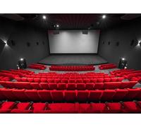 CORFOTO 2.5x1.8m Modern Cinema Screen Hall Backdrop Movie Theatre Red Empty Cinema Seat Background Movie Night Background Movie Theme Photography Backdrop Photo Booth Prop