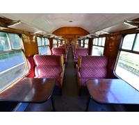 CORFOTO 2.5x1.8m Old Train Photo Backdrop 1940's Railway Carriage Photography Background Steam Train Carriage Seats Backdrop Luxurious Train Interior Background Train Party Theme Photo Booth