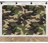 CORFOTO 2.7x1.8m Camouflage Pattern Backdrop Soldier Army Green Military Photo Backdrop Camo Background for Army Theme Decor Welcome Soldier Party Decorations Camo Photo Booth Props Wallpaper