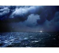 CORFOTO 2.7x1.8m Stormy Sea Background Dark Clouds Waves Rainy Ocean Photography Background Lighthouse Lights Stormy Backdrop Party Decorations Ocean Adventure Photoshoot Booth Studio Props