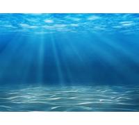 CORFOTO 2.7x1.8m Underwater Backdrop Under The Sea Sunlight Seascape Background Deep Blue Water Photography Background Water Surface Seabed Background Undersea Party Decor Mermaid Birthday Prop