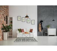 CORFOTO 3.5x2.5m Interior Art Backdrop Grey and White Loft Style Room Photography Background White Sofa Modern Living Room Photo Backdrops Video Portrait Studio Props