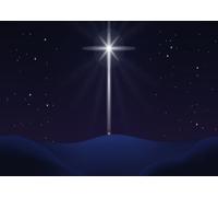 CORFOTO 3x2.5m Holy Christmas Star Background Star of Bethlehem Photography Background Nativity Scene Backdrop Religious Church Christmas Decoration Photo Booth