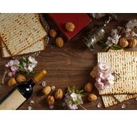 CORFOTO 3x2.5m Pesach Background Wine and Matzah on the Wooden Backgrounds Retro Wood Board Passover Celebration Party Decoration Happy Passover Photography Backdrop