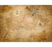 CORFOTO 3x2.5m Pirate Treasure Map Backdrop Pirate Treasure Island Map Photography Background Vintage Old Travel World Map Backdrop Treasure Hunt Themed Party Background Photo Booth
