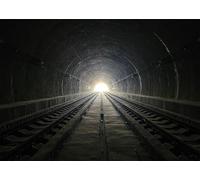 CORFOTO 3x2.5m Train Tunnel Photo Backdrop Train Track Photography Backdrop Arch Tunnels Railway Passage Stone Cave Backdrop Train Themed Birthday Party Decorations Photo Studio Prop