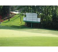 CORFOTO 3x2m Augusta National Golf Course Leaderboard Backdrop Fabric Masters Tournament Green Course Azalea Pattern Sports Theme Background Decor for Golf Party Man Cave Photo Booth Prop